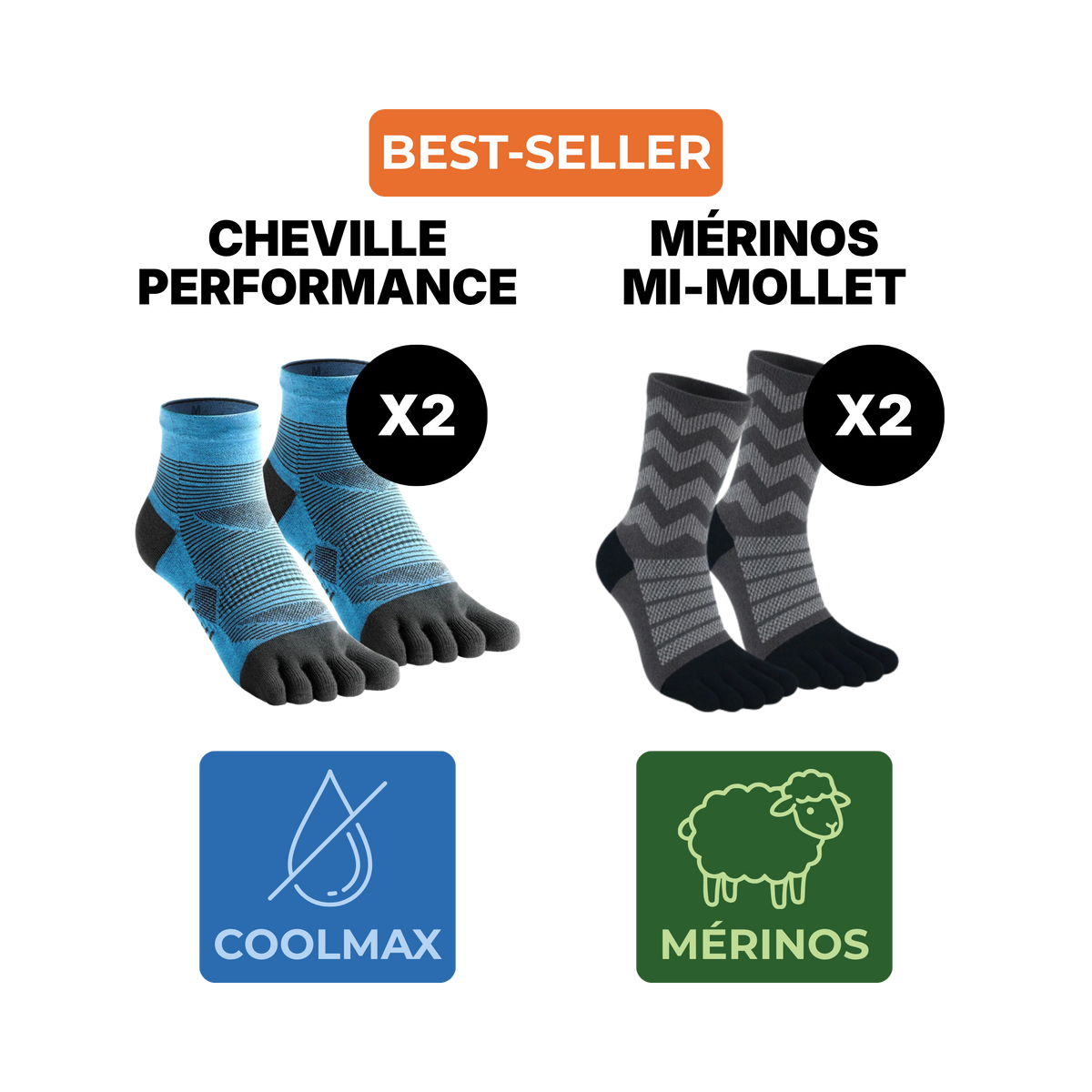 Pack Essentiel — 4 paires