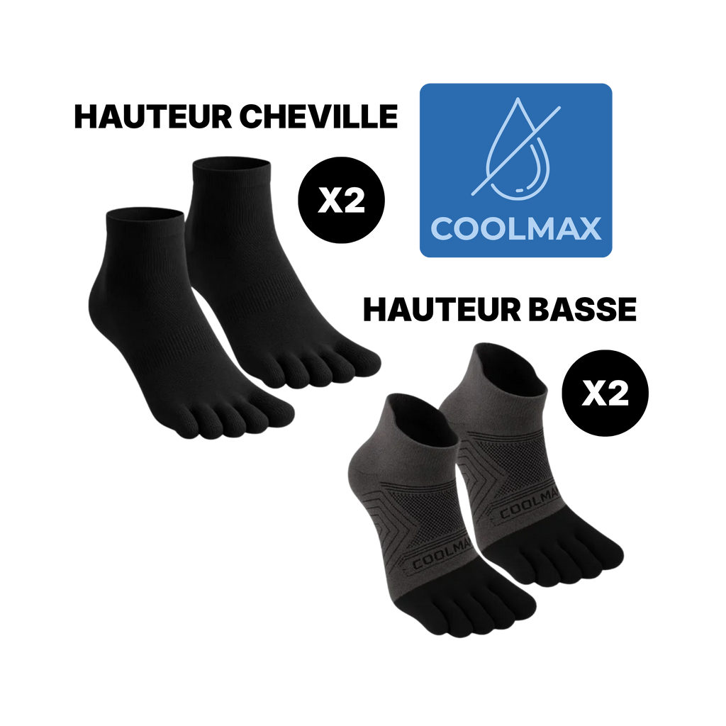 Pack Coolmax — 4 paires