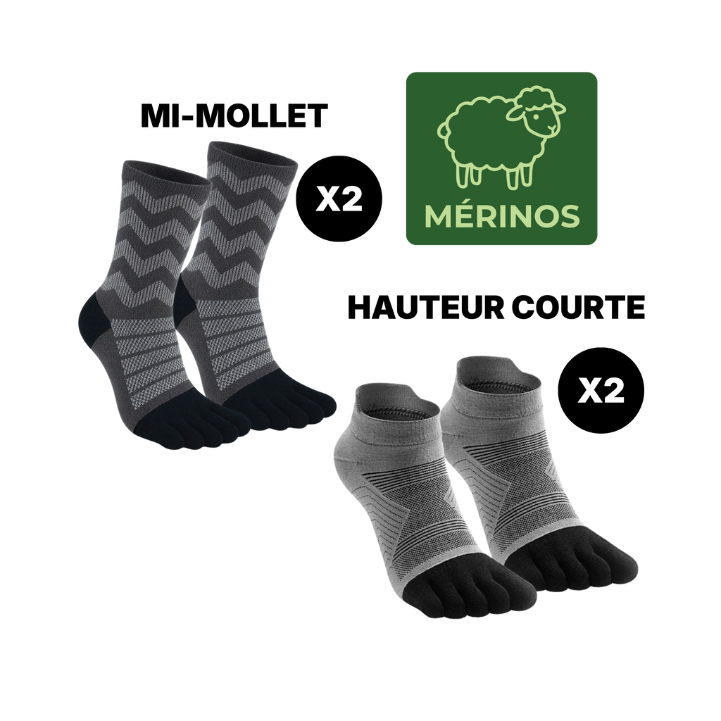 Pack Mérinos — 4 paires