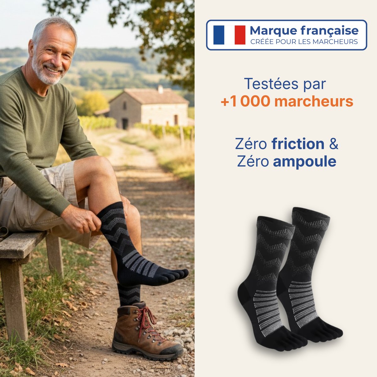 Chaussettes APUI — Zéro ampoule